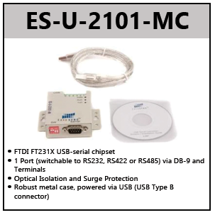 USB TO RS422/RS485 ADAPTERS W/OPTICAL ISOLATION (FULL SPEED)