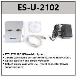 USB TO RS422/RS485 ADAPTERS W/OPTICAL ISOLATION (FULL SPEED)