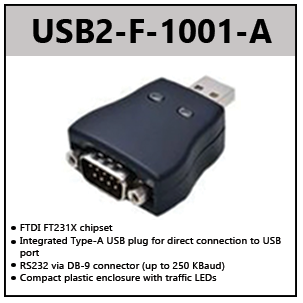 USB to RS232 Adapters (FULL SPEED)