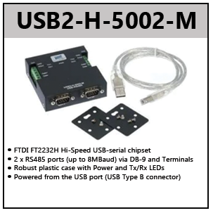 USB to RS485 adapters (HIGH SPEED)