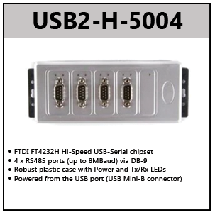 USB to RS485 adapters (HIGH SPEED)