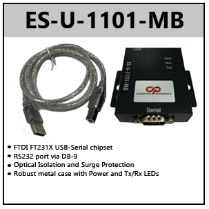 USB TO RS232 ADAPTERS W/OPTICAL ISOLATION (FULL SPEED) — Connective ...