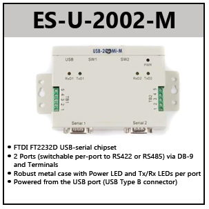 USB TO RS422/RS485 ADAPTERS (FULL SPEED)