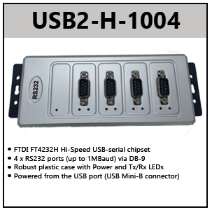 USB TO RS232 ADAPTERS (HIGH SPEED)