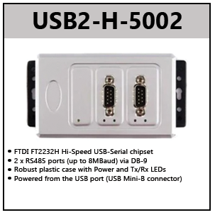 CLE CONVERTISSEUR RS485/USB - MCI - Compteur électrique